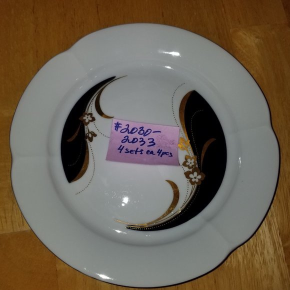 2033 Collectible 4 pc Tea Cup Freiberger Porzellan - Picture 5 of 7